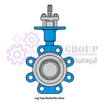 -شیر پروانه ای با انتهای لاگ (Lug Type Ends Butterfly Valves)